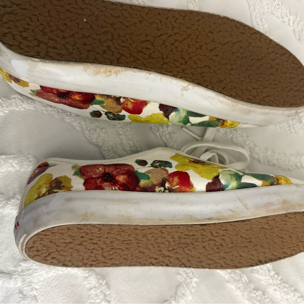 Coach White Floral Canvas Sneakers - Picture 8 of 15